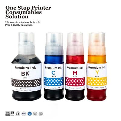 China INK-POWER GI36 Compatible Bulk Bottle GI 36 Premium Refill Water Based Ink Eco-Friendly Color GI-36 For Canon MAXIF GX6030 Printer G7030 for sale