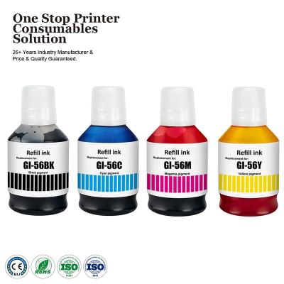 China GI 56 INK-POWER GI56 Premium Compatible Bulk Bottle Eco-Friendly Color GI-56 Refill Water Based Ink For Canon MAXIF GX6050 Printer G7050 for sale