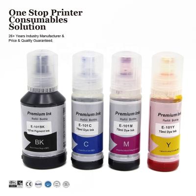 China INK-POWER 101 Premium Refill Water Based Eco-Friendly Color Bulk Bottle Compatible Ink For Epson L4150 Printer for sale