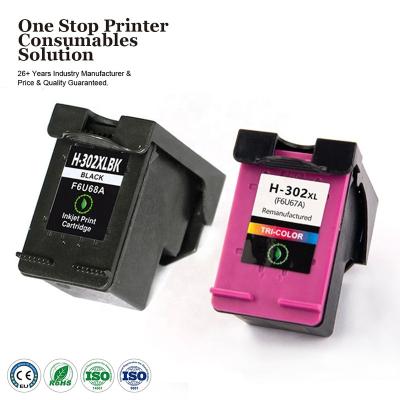 China INK-POWER 302 XL 302XL Color Inkjet Remanufactured Premium Remanufactured Ink Cartridge For HP302XL For HP DESKJET 1110 3630 5520 2132 Printer for sale