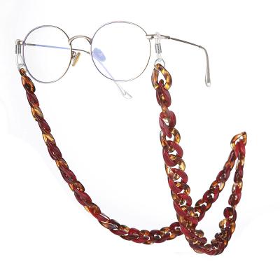 China Environmentally Friendly Hip Hop Eyewear Accessories Glass Holder Strap Ties Eyeglass Lanyard Fasemark Chain Acrylic Eyeglass Chain Necklace for sale