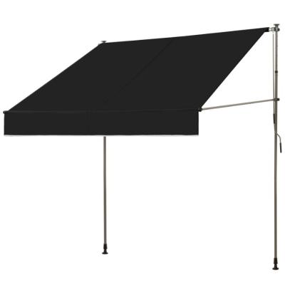 China Manual Operation Balcony Clamp Awning 300cm Wide with Hand Crank and Height Adjustable for sale