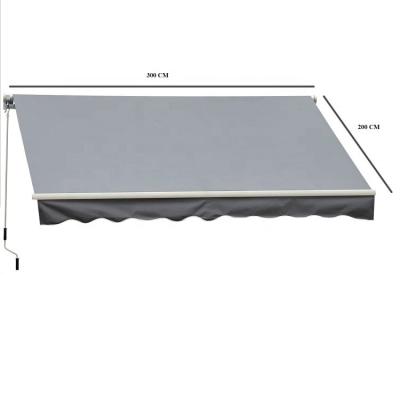 China Outdoor Manual Retractable Awning Cover Shelter with 300*200CM Size and Manual Operation Method for sale