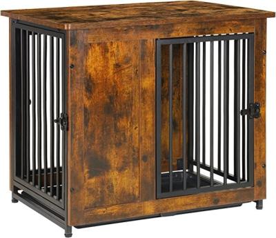 China Double Doors Eco-friendly Wooden Dog Crate A Functional and Eco-conscious Choice for sale