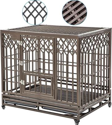 China Modern Style Pet Dogs Cage Heavy Duty Steel Dog Kennel for Medium to Large Size for sale