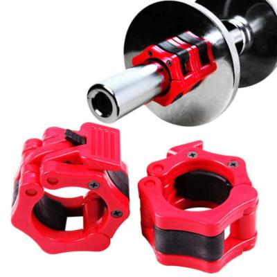 China Non-slip Buckle Weightlifting Dumbbell Bodybuilding Exercise Fitness Gym Barbell Collar Lock Clips Plastic for sale