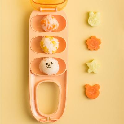 China 2021 New Sustainable Creative Cute DIY Kitchen Sushi Rice Meat Vegetable Ball Mold Tool for sale