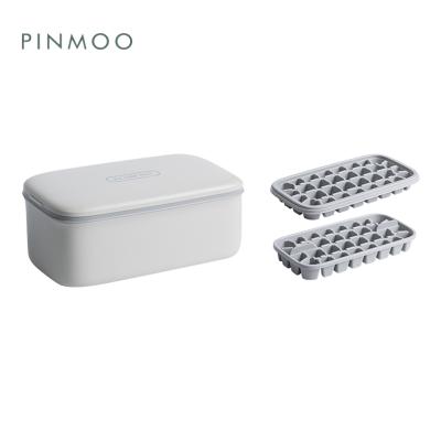 China Hot Selling Viable Tube Tray Molds With Lid Pinmoo Ice Maker Ice Storage Box Container Silicone Ice Tube for sale