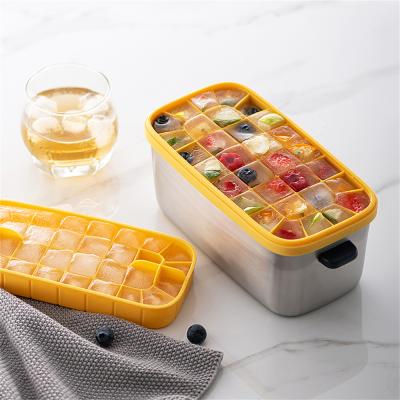 China Pinmoo Pandora Ice Box Stainless Steel Ice Maker Viable Household Sealed With Lid Anti-Smell Ice Storage Box for sale