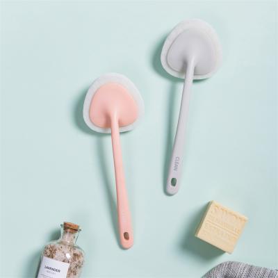 China Nordic Minimalist Pinmoo Countertop Cleaning Brush Tub Brush Viable Bathroom Long Handle Can Be Replaced for sale