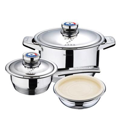 China Sustainable New Style 16PCS Stainless Steel Induction Cookware Set for sale