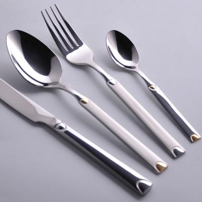 China 145Pcs Flatware Set Dinnerware Set Stainless Steel Gold Luxury Wedding Flatware for sale