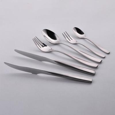 China Sustainable Stainless Steel Flatware Modern Restaurant 18/10 Cutlery Set for sale