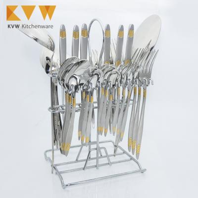 China Viable with Gift Box Packing 39pcs Stainless Steel Flatware Cutlery Set for sale