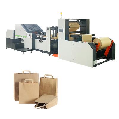 China Hotels ROKIN BRAND high performance full automatic paper bag food paper bag making machine special price for sale