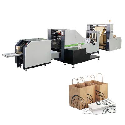 China Hotels ROKIN BRAND RKFD-330 High Speed ​​Food Grade Take Away Packaging Brown Kraft Paper Bag Making Machine for sale