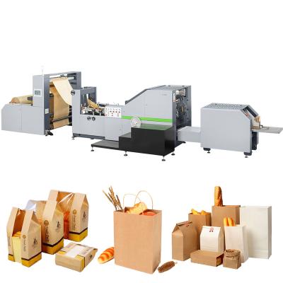 China Hotels ROKIN BRAND Small Kraft Paper Bag Automatic Handle Sticking Machine for sale