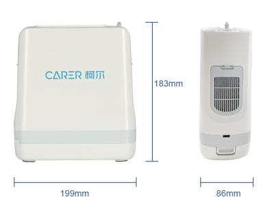 China Wearable Pulse Flow 1 - 5 Gear Portable Oxygen Concentrator Rechargeable for sale