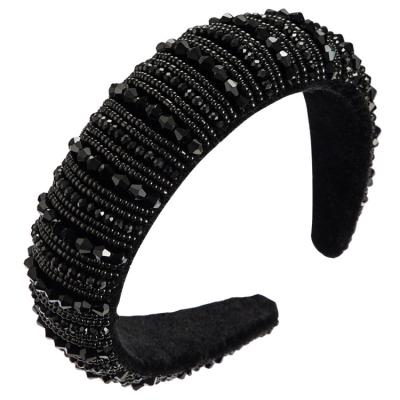 China Luxurious Sparkly Padded Crystal Headbands Fashion Full Hair Headband Headbands for Women Hairband Girls for sale