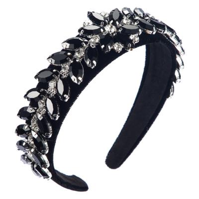 China New Fashion Crystal Headband Hair Bands Women Trendy Rhinestone High Quality Handmade Headbands for sale