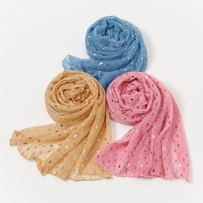 China 2021 Fashion New Sequin Hijab Long Scarf Shawl European American Wholesale Scarf For Women for sale