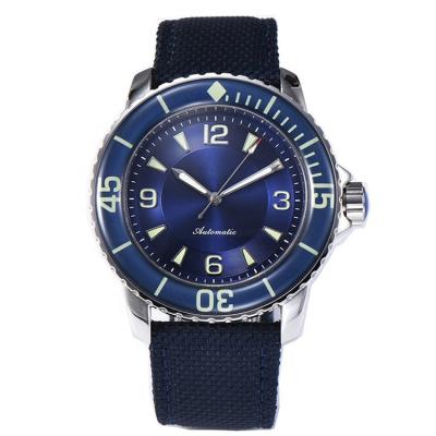 China New Bulk Order Luxury High Quality Men's Watch DIVER 2021 Automatic Genuine Leather Strap Divers Watch for sale