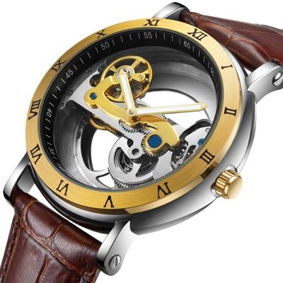 China Waterproof Skeleton Watches Mens Luxury Automatic Mens Wrist Watches from DIVER Leather Wrist Band for sale