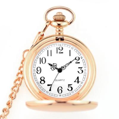 China China Quartz Movt Vintage Antique Classic Polish Shiny Pocket Watch With Chain In Stock for sale