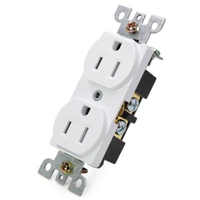 China 15a 125v Br-15 Bosslyn American Residential/General Purpose Duplex Double Outlet Outlet Receptacle, Residential Grade, Grounding for sale