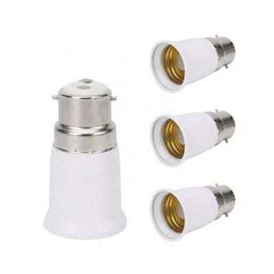 China Bayonet to Screw E27 Socket Adapter B22 to B22 Adapter to E27 Socket Adapter, Bayonet Cap Since B22 to E27 ES Edison Screw Converter, High Quality CE ROHS for sale