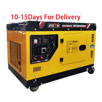 China Standby Backup 3 Phase Air Cooled 10 Kw 15Kw Emergency Diesel Generator Price With ATS 20000set/Month for sale