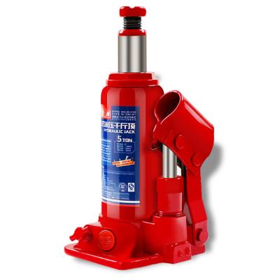 China Car Jack Bison China Export Wholesale Adjustable Height Manual Bottle Auto Lift 5 Ton Hydraulic Car Jack for sale