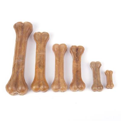 China Viable Pure Cowhide Bone Press Dog Chew Toy Pet Chewing Snack Ingredients Natural Dog Chew Bones for sale