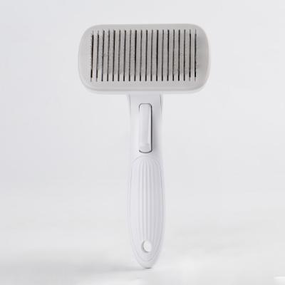 China Viable Wholesale Custom Pet Products Cat Dog Pet Hair Remover Brush Automatic Pet Grooming Cleaning Brush for sale