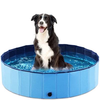 China Hot Viable Selling 80/120/160cm Outdoor Foldable Waterproof Kids Pet Pool Tub Dog Pool Pet Tub for sale