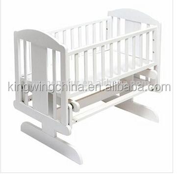 China White Luxury Solid Wood Glider Baby Hutch / Solid Wood Baby Hutch for sale