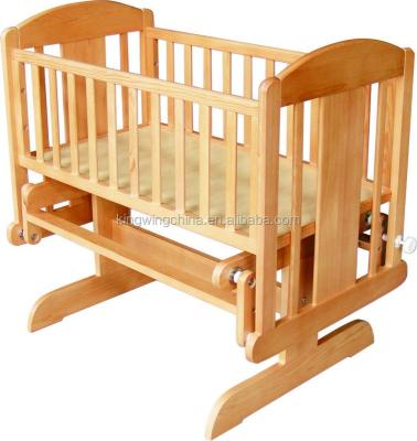 China Solid Wood Wooden Crib Crib / Baby Glider for sale