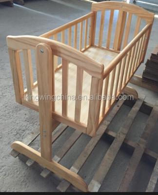 China Natural Color NZ Solid Pine Solid Wood Baby Swing Hutch for sale