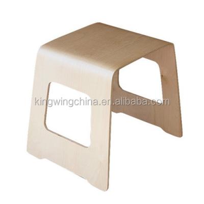 China Elbow stool in solid plywood wood for sale