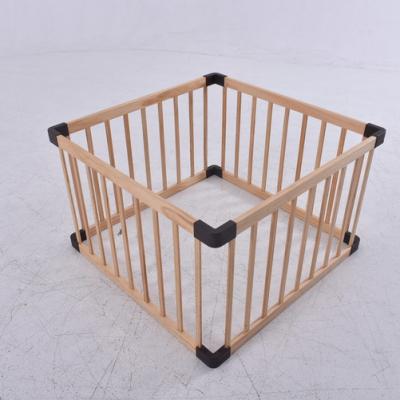 China Montessori Solid Wood Rail Fence Baby Furniture Fence Wooden Gate Fence Baby Furniture Modern Wooden Playpen Baby Guard Pale for sale