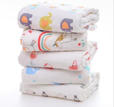 China Eco-friendly materials gauze baby bath towel six layers of children's comforter gauze towel for children covered blanket by absorbent baby bath towel for sale