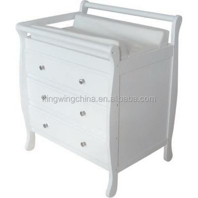 China Solid Wood Baby Sled Changing Table / Chest Of Drawers for sale