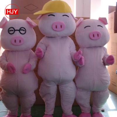 China Cheap LOW MOQ Pig Animal Mascot Costume 180cm-200cm Adults Party Kids Soft Plush Toy for sale