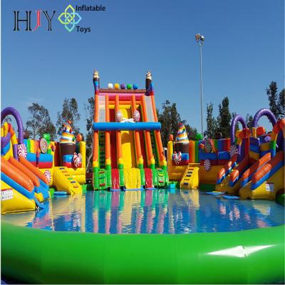 China Event fashion design good quality water park inflatable pool for kids and adults for sale