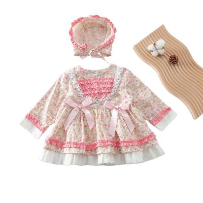 China Anti-wrinkle Girls Fall Clothes Toddler Princess Lolita Dress Flower Summer New 2021 Baby Clothes Kids Dress for sale