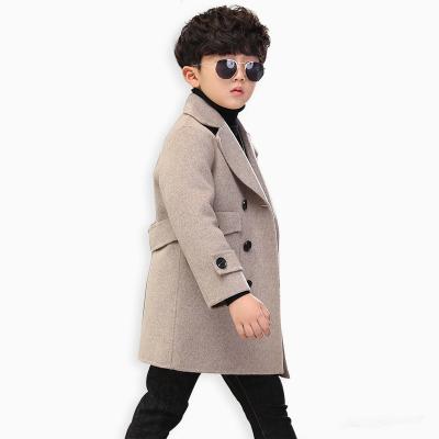 China Autumn Winter Cashmere Woolen Coat New Baby Boy Clothes Breathable Children's Woolen Coats for sale