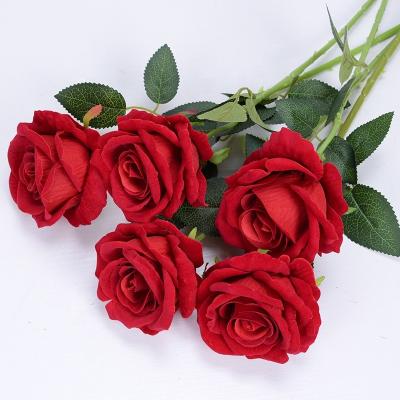 China 3pcs New Arrival Real Touch Flowers VPX1406 Fake Flower Artificial Rose Wedding Decoration Flower for sale