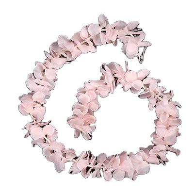 China PX1540 silk cloth+plastic artificial flower garlands hanging wedding fabric wisteria sakura rattan cherry blossoms for sale