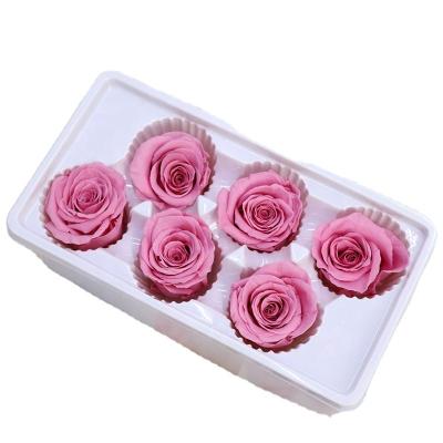 China PX1534 5-6 cm 6 Pcs Decoration /box Eternal Forever Never Fades Preserved Rose Flower Head Bud Box Roses For Lover for sale