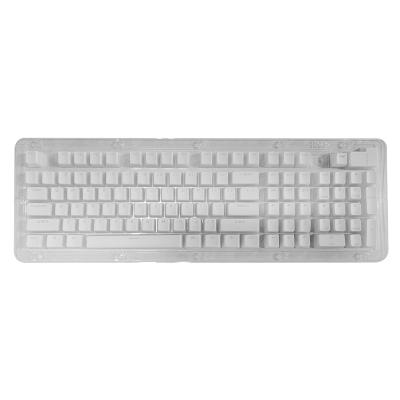 China Wholesale high quality 108 keycap factory key pbt shinethrough white keycaps for sale